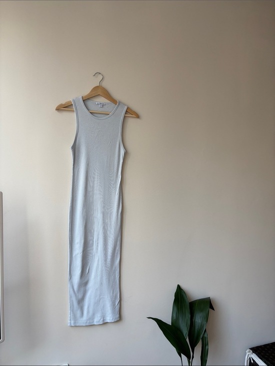 James Perse Dresses & Skirts - James Perse Light White Ribbed Tank Maxi Dress